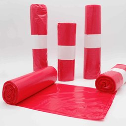 Bolsas Plásticas Rojas 18"x18" SiClean