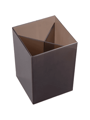 Portalápiz Studmark rectangular ahumado