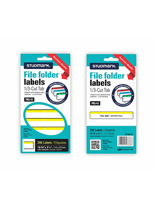 Etiquetas Studmark para Folders