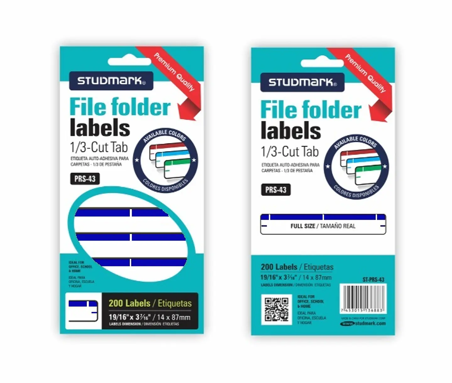 Etiquetas Studmark para Folders 3