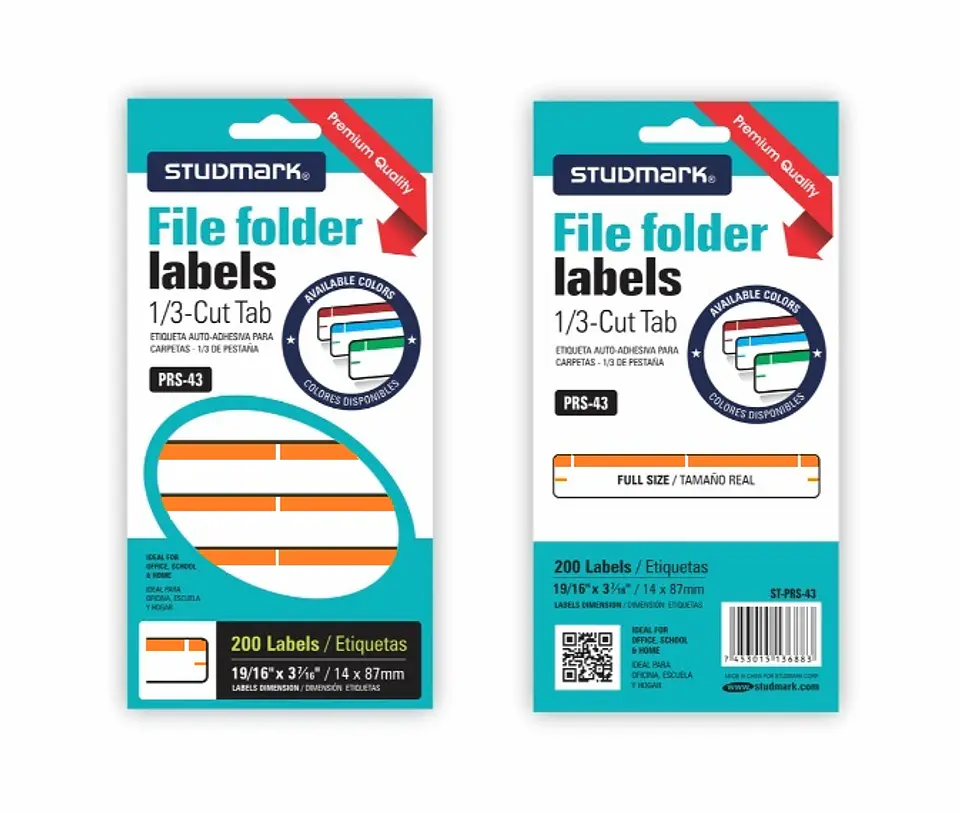 Etiquetas Studmark para Folders 6