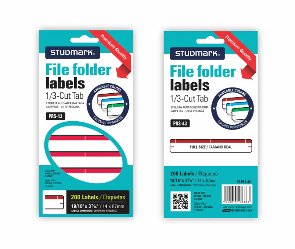 Etiquetas Studmark para Folders 2