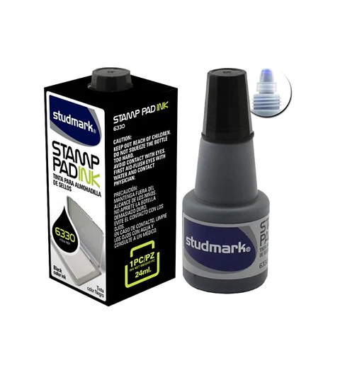 Tinta Studmark de 24 ml para sellos