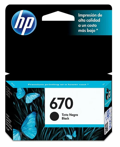 Tintas HP 670
