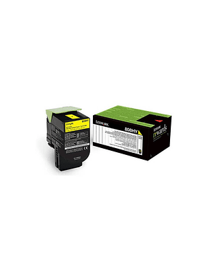 Toner Lexmark 808HY Amarillo