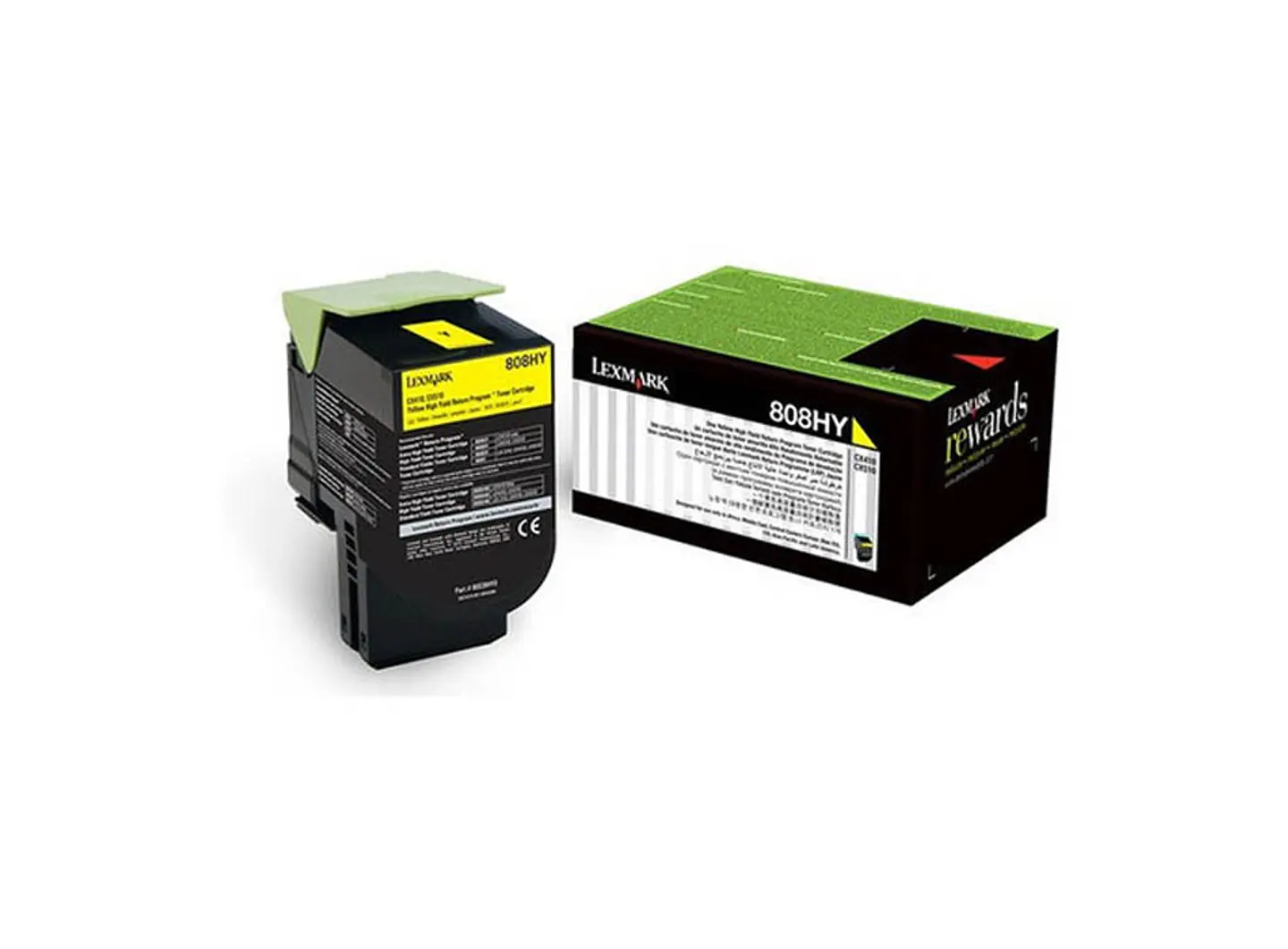 Toner Lexmark 808HY Amarillo 1