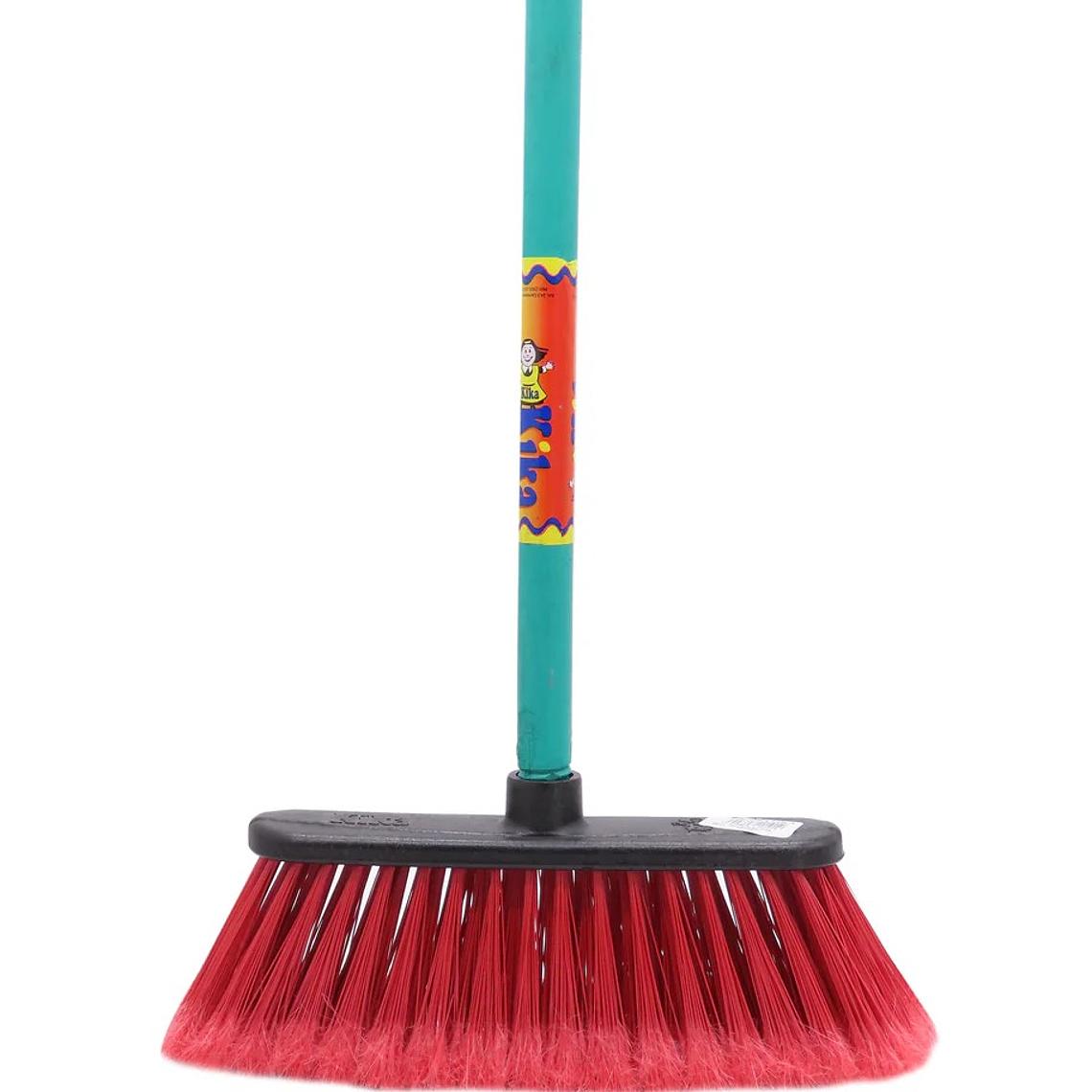 Escoba Kika Lola con mango de madera pintado 1
