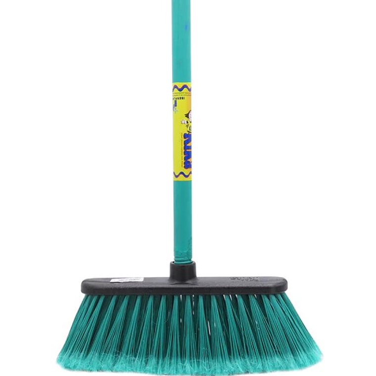 Escoba Kika Lola con mango de madera pintado 4