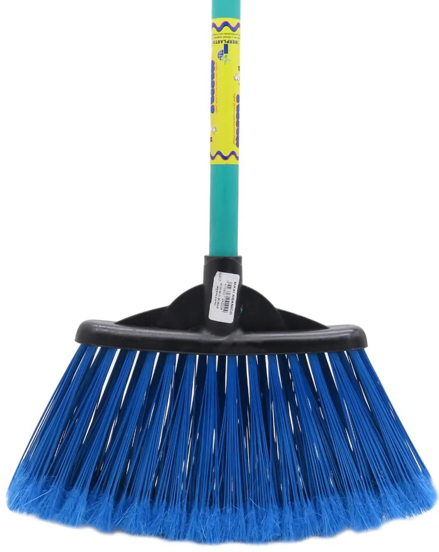 Escoba Abanico con Palo de Madera Pintado 3