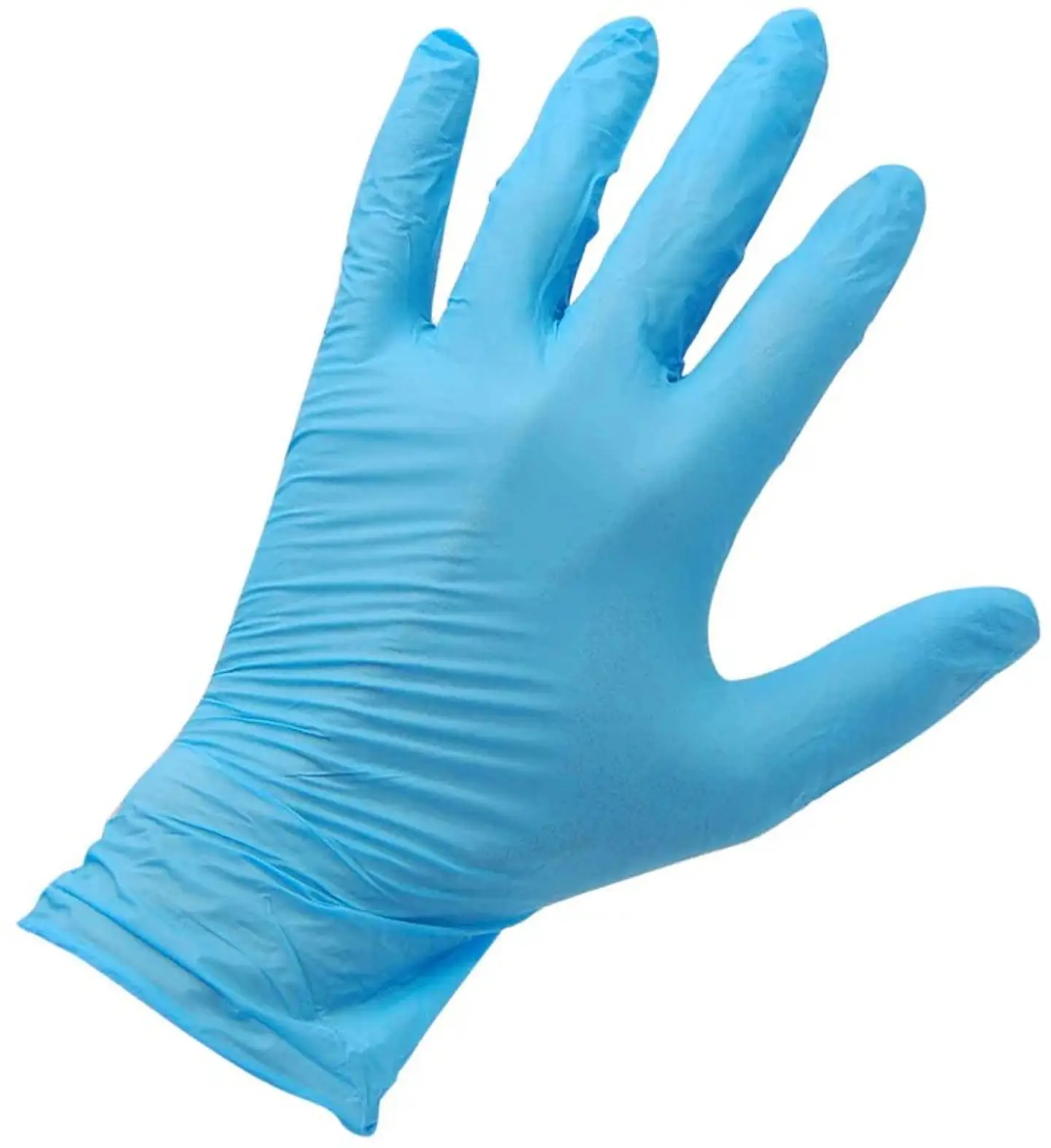 Caja de 100 guantes color azul de nitrilo 1