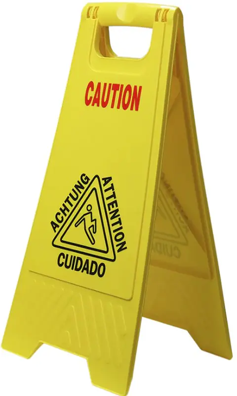 Aviso de Piso Mojado Español e Inglés