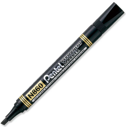 Marcador permanente Pentel punta Cincel