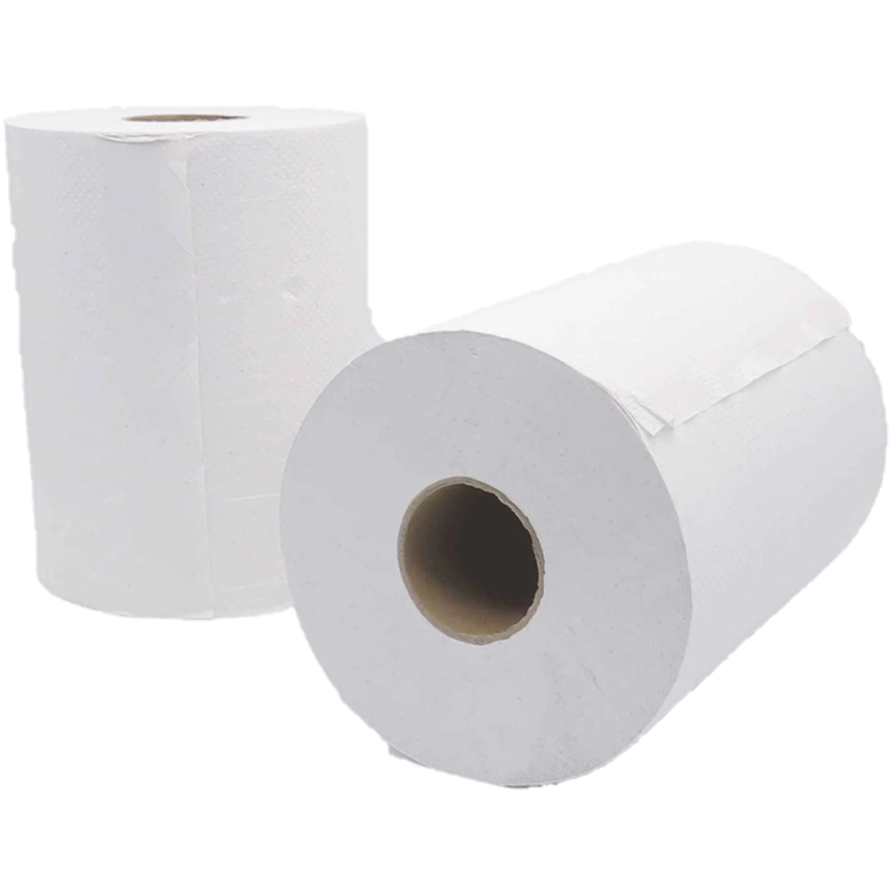 Caja de 12 rollo de papel toalla SiClean 150 m hoja sencilla