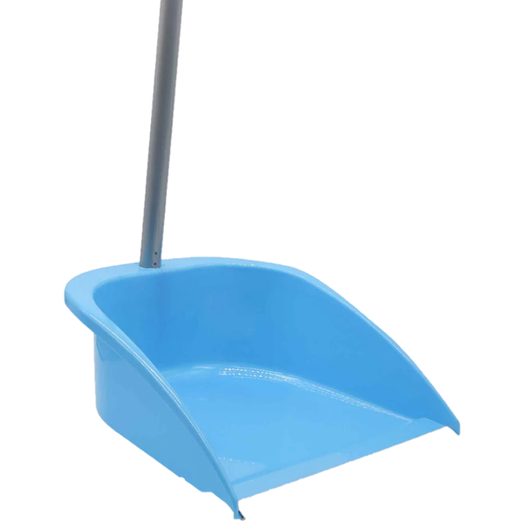 Recogedor Celeste Plástico Mango Metálico Pintado 1