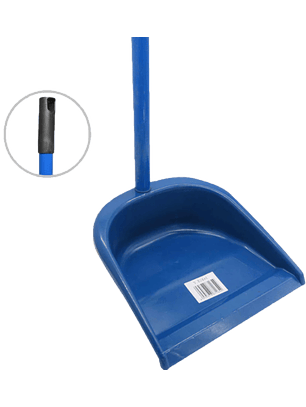  Recogedor para Basura Plástico Mango Madera Forrado