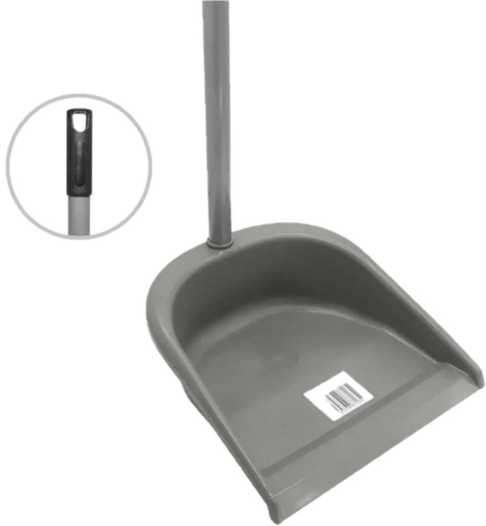  Recogedor para Basura Plástico Mango Madera Forrado 2