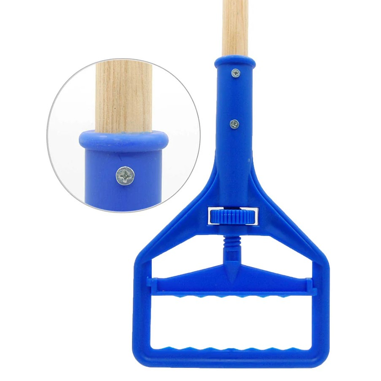 Mangos de madera con cabezal plástico 2