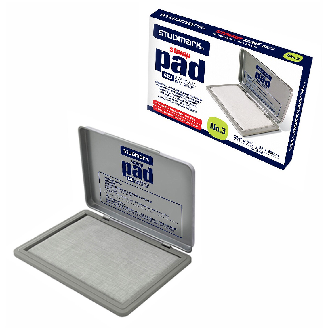 Almohadilla de metal Studmark para sellos 1