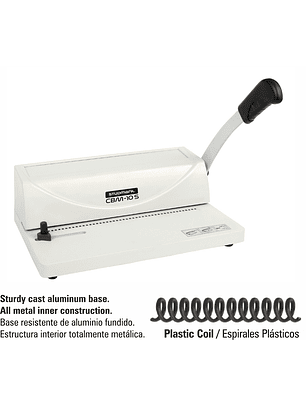 Encuadernadora Studmark de espirales plásticos