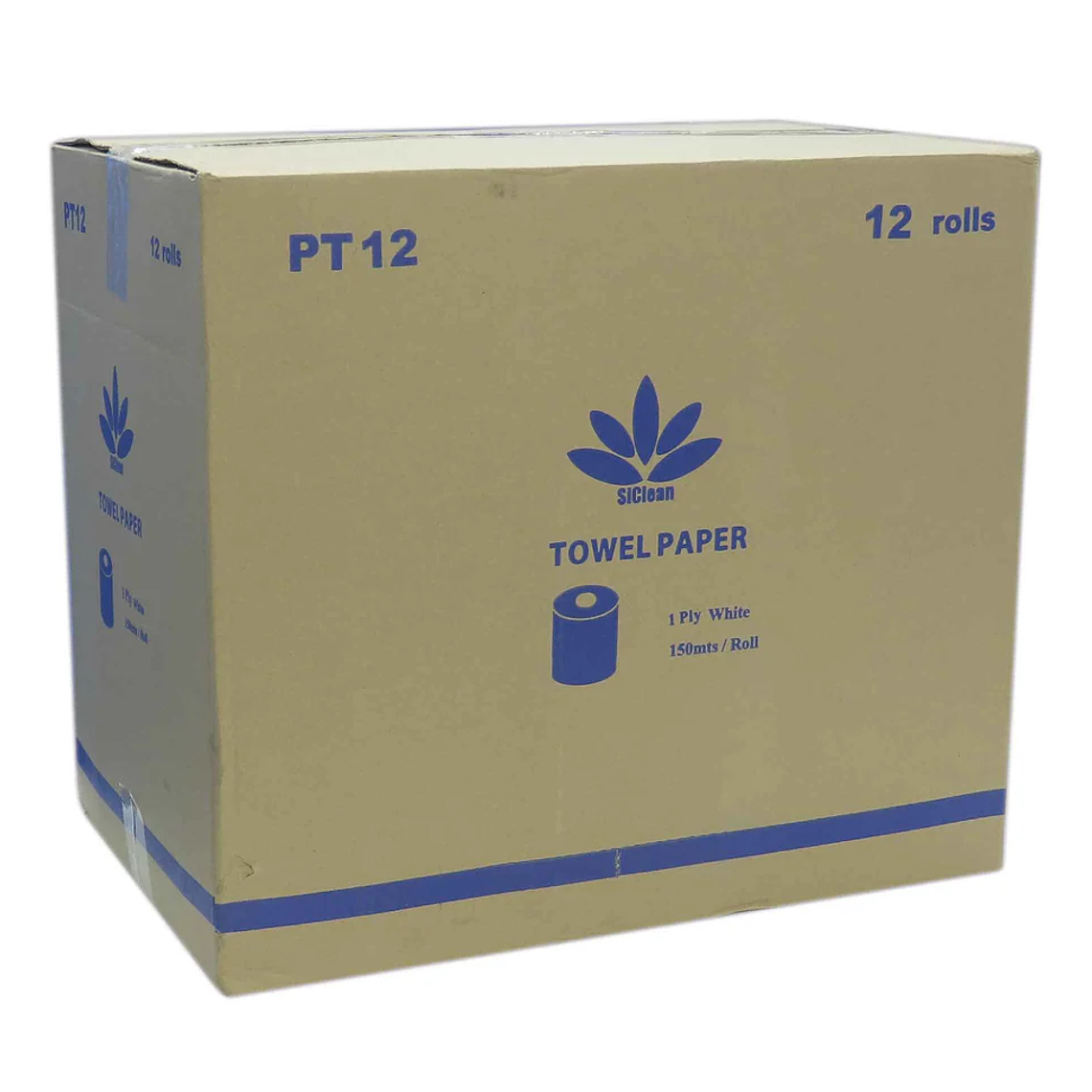 Caja de papel toalla SiClean 150 m hoja sencilla 2
