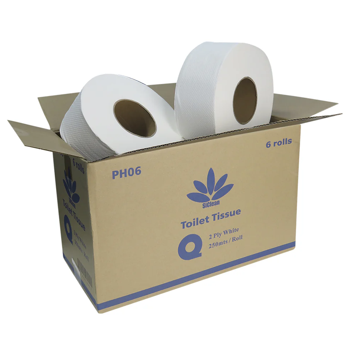 Caja de papel higiénico SiClean 250 metros doble hoja 1