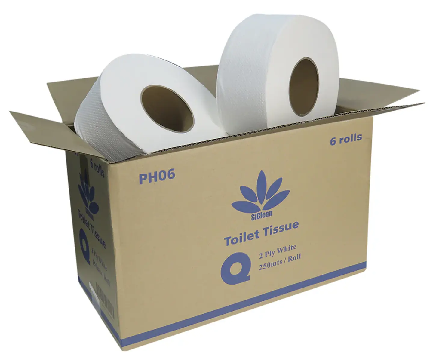 Caja de papel higiénico SiClean 250 metros doble hoja 1