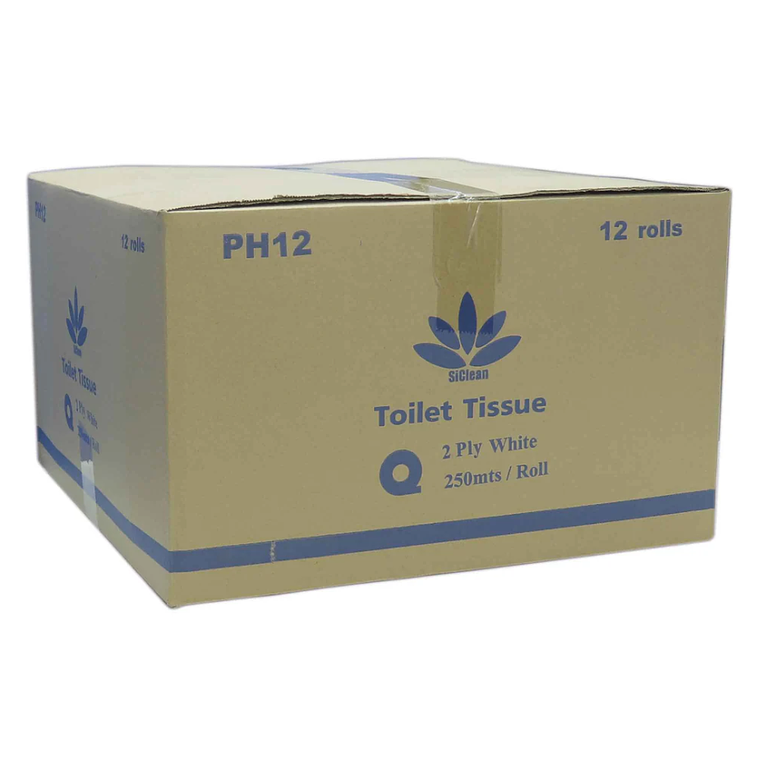 Caja de papel higiénico SiClean 250 metros doble hoja 2