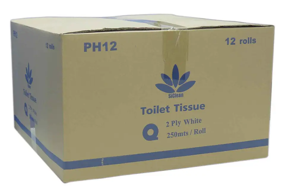 Caja de papel higiénico SiClean 250 metros doble hoja 2