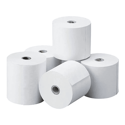 Rollos de papel para sumadoras y registradoras