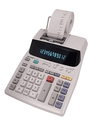 Sumadoras Sharp 12 dígitos, Bicolor