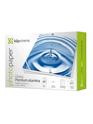Papel fotográfico klipXtreme con capa de alúmina brillante