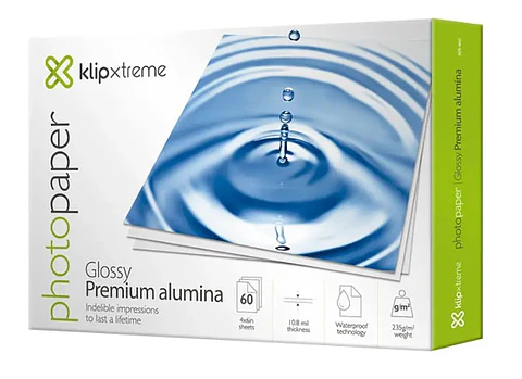 Papel fotográfico klipXtreme con capa de alúmina brillante