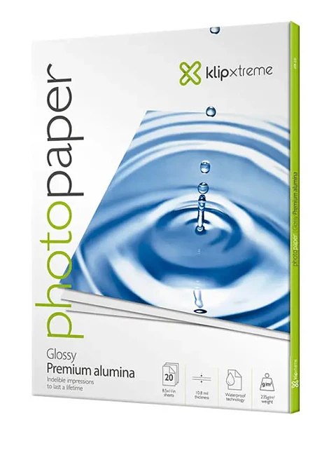 Papel fotográfico klipXtreme con capa de alúmina brillante