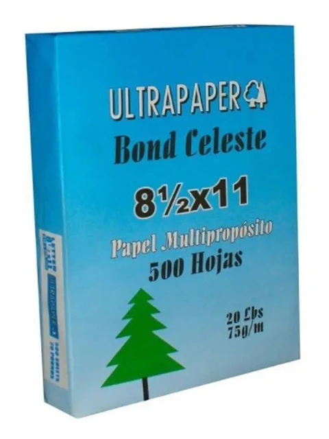 Papel Bond UltraPaper de colores, tamaño Carta