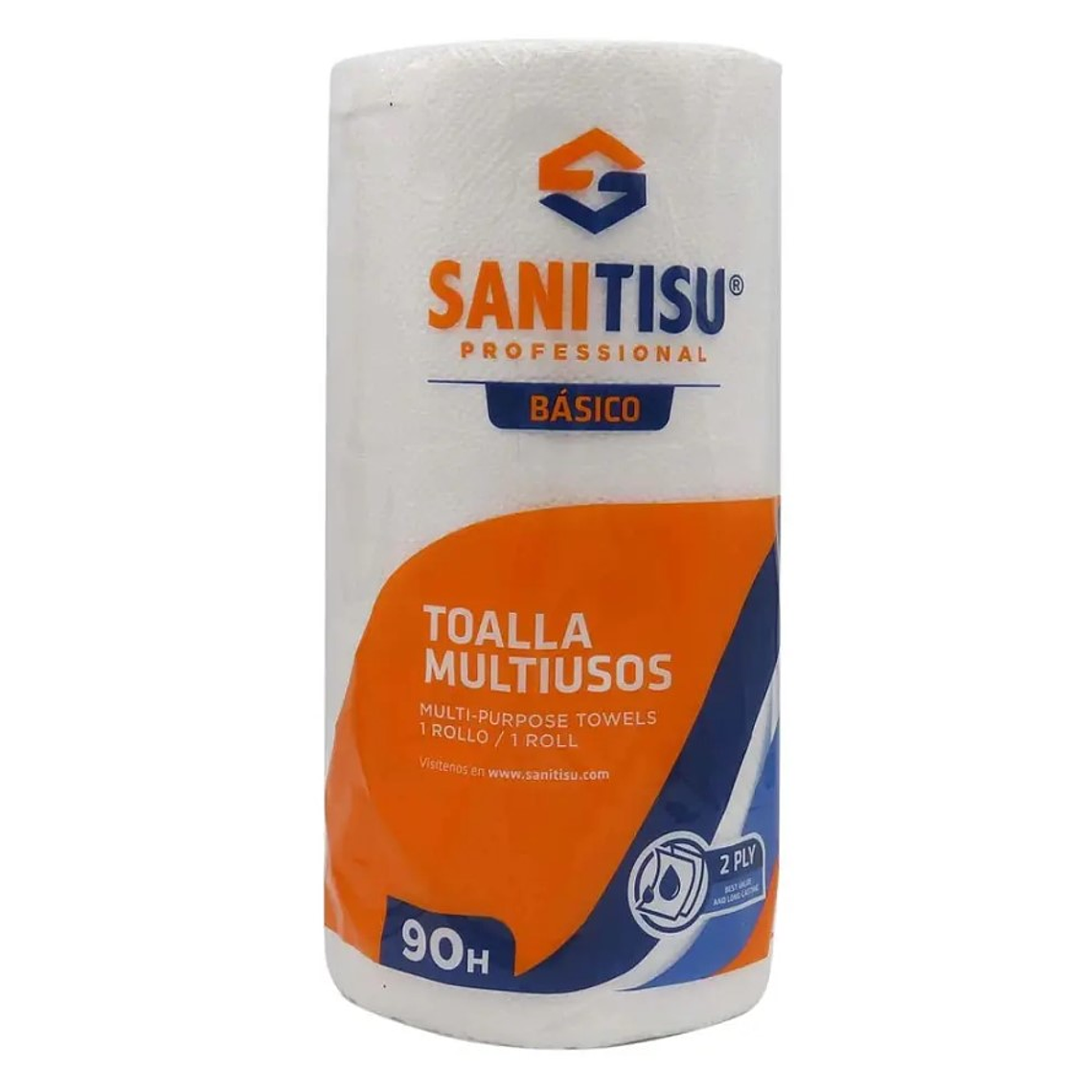 Paquete de 24 Papel toalla Sanitisu 90 hojas dobles 1