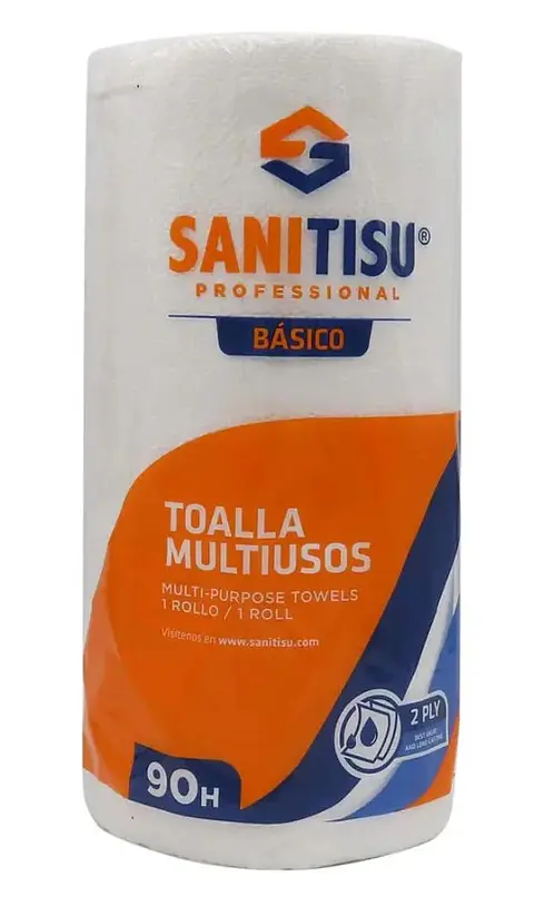Paquete de 24 Papel toalla Sanitisu 90 hojas dobles