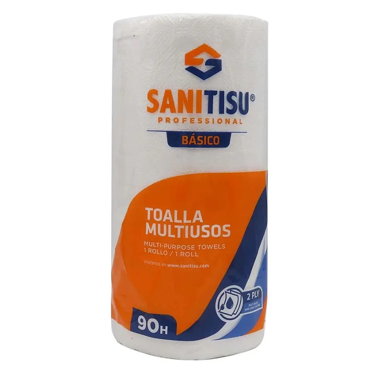 Paquete de 24 Papel toalla Sanitisu 90 hojas dobles 1