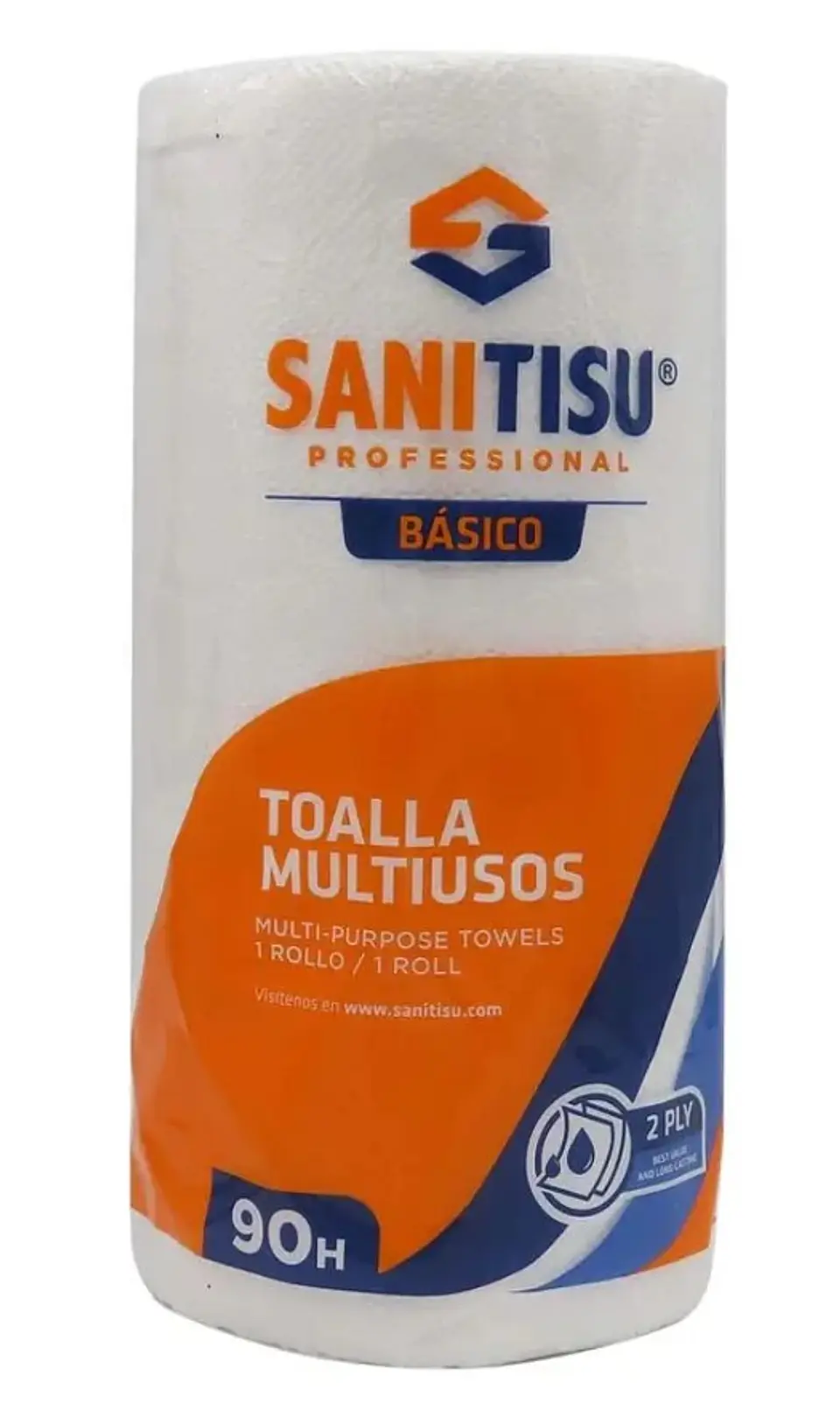 Paquete de 24 Papel toalla Sanitisu 90 hojas dobles 1