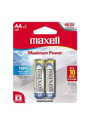 Baterías alcalinas Maxell AA