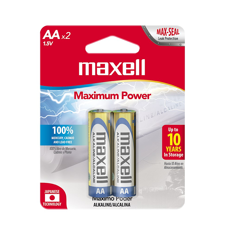 Baterías alcalinas Maxell AA 1