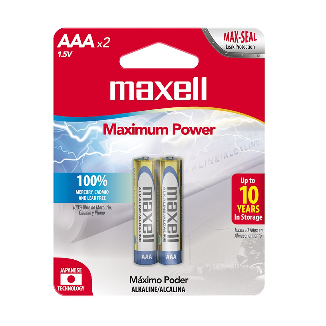 Baterías alcalinas Maxell AAA 1