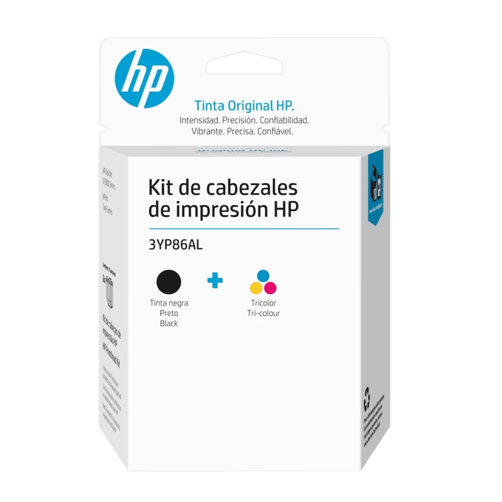 Kit de Cabezales de Impresión HP GT 3YP86AL Negro/Tricolor