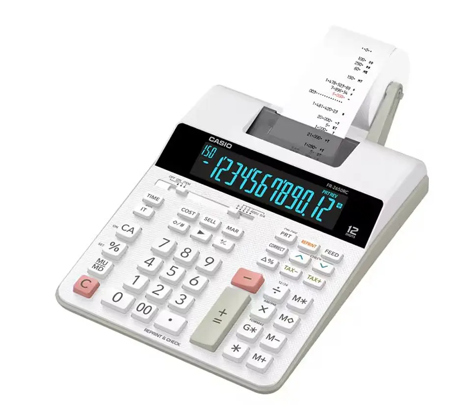 Calculadora Casio 12 dígitos con Impresora FR-265ORC 1