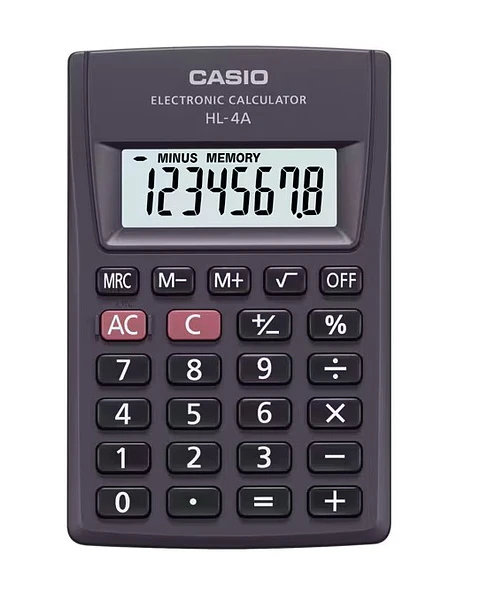 Calculadora Casio de Bolsillo 8 dígitos HL-4A