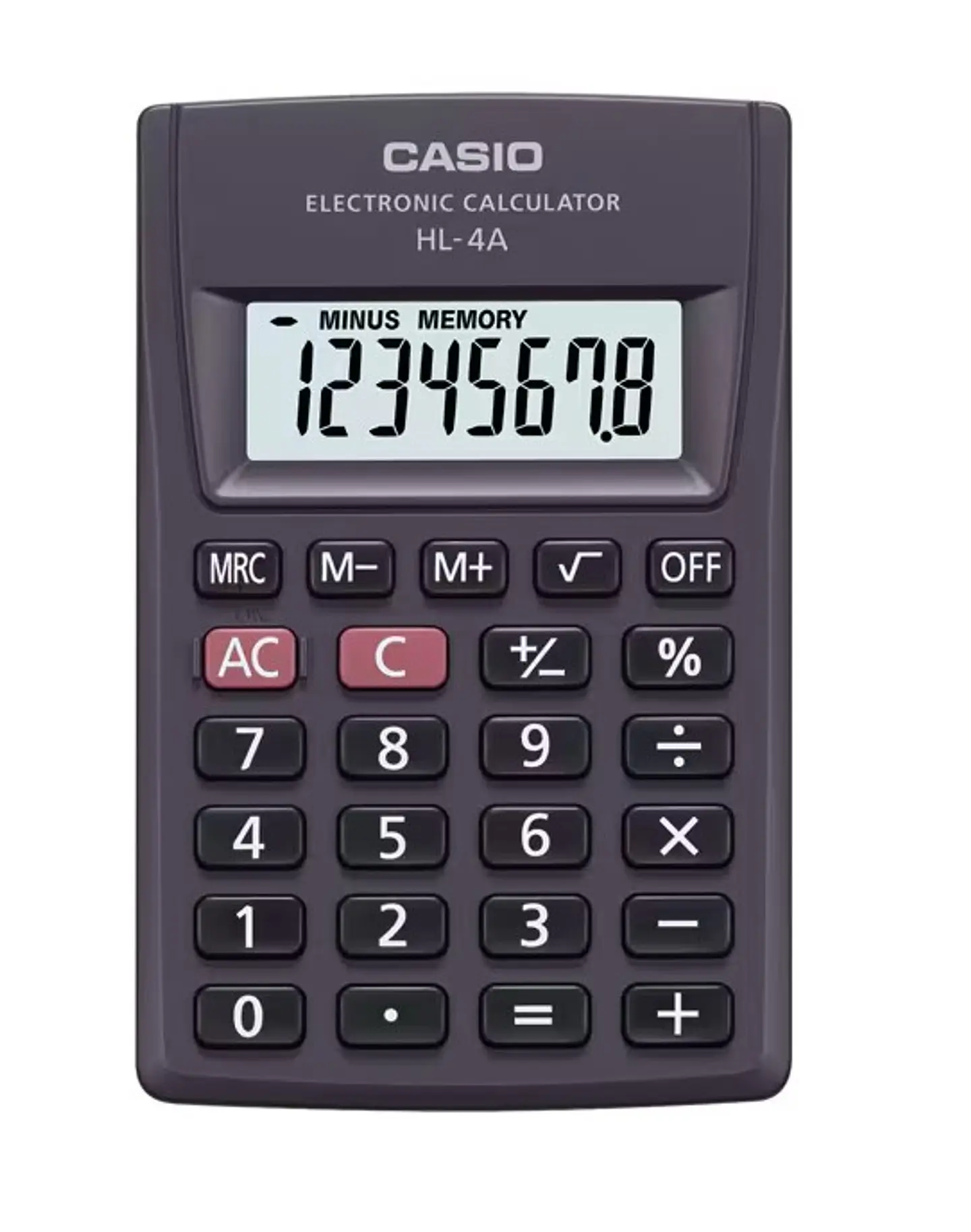Calculadora Casio de Bolsillo 8 dígitos HL-4A 1