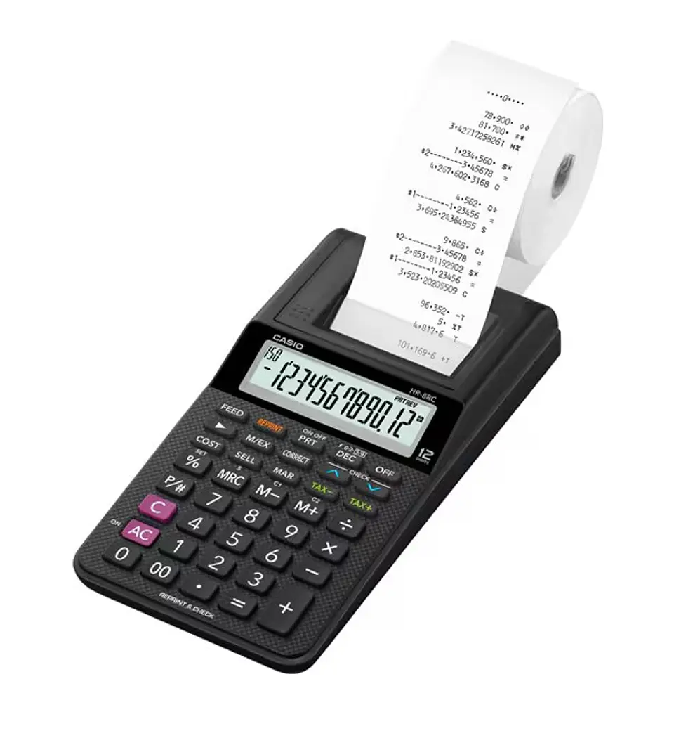 Calculadora Casio 12 dígitos con impresora HR-8RC 2