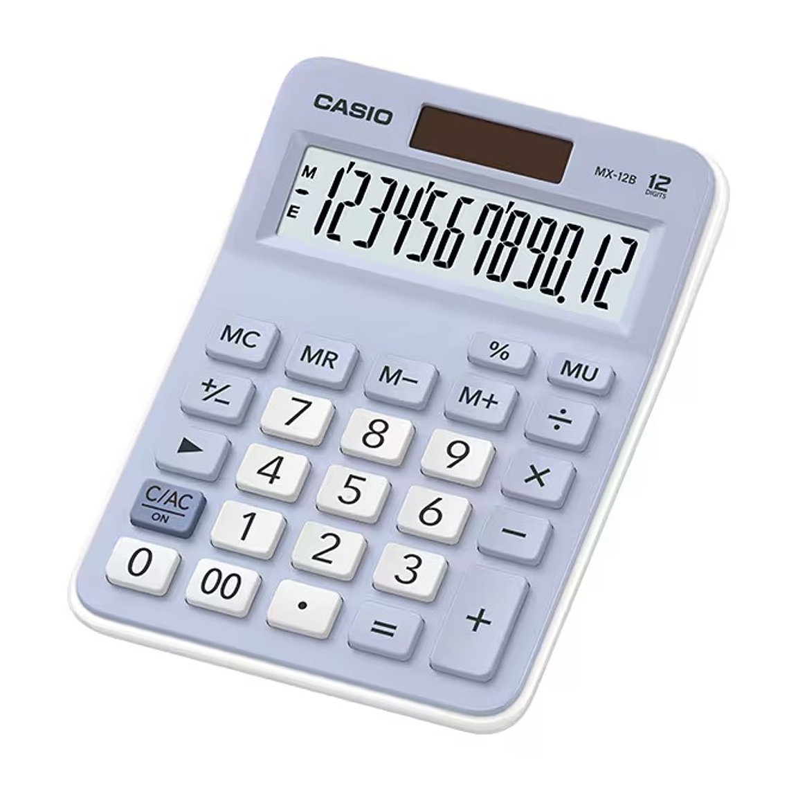 Calculadora Casio 12 dígitos Azul de Escritorio MX-12B-LB 1