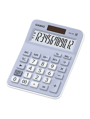 Calculadora Casio 12 dígitos Azul de Escritorio MX-12B-LB