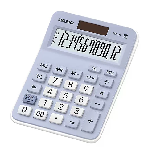Calculadora Casio 12 dígitos Azul de Escritorio MX-12B-LB