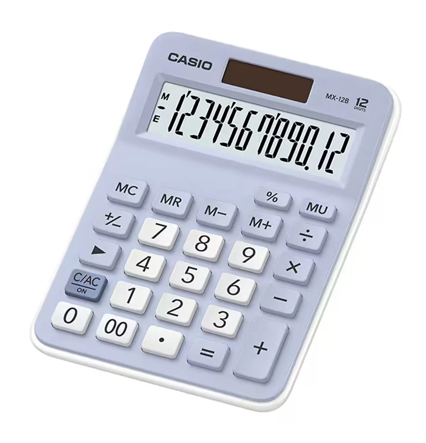 Calculadora Casio 12 dígitos Azul de Escritorio MX-12B-LB 1